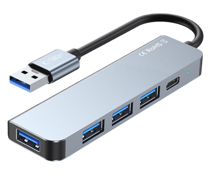 Hub USB Tech-Protect V0-HUB ADAPTER 5IN1 GREY